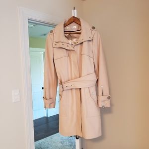 Women's Kenneth Cole Wool Blend Belted Trench Coat